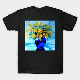 Wattle in Blue Vase T-Shirt